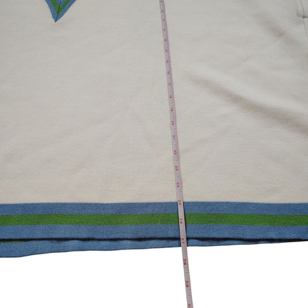 Tuckernuck V-Neck Knit Poncho Cape OS One Size Striped Sweater Pullover Preppy - Picture 6 of 7